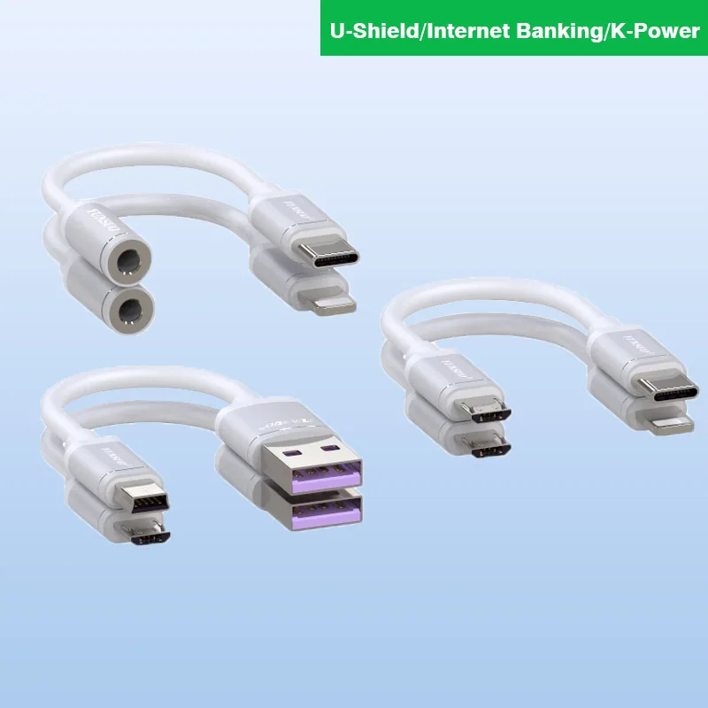 U Shield K Bao Cabo para Celular e Computador, aplicável a Bluetooth, Áudio e PC, Outro Cabo de Carregamento de Ativação