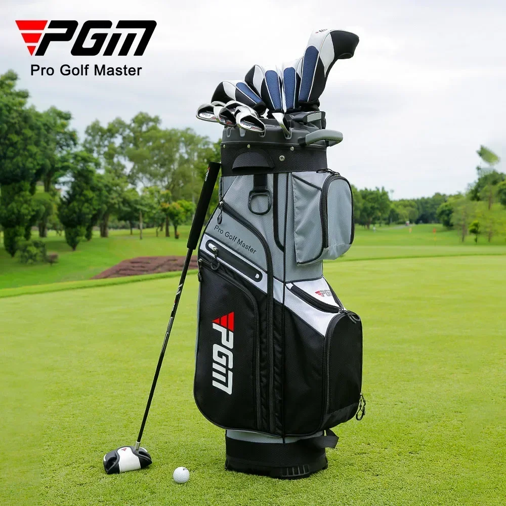 PGM Waterproof Golf Ball Bag,14 Hole Fixed Frame Multi Functional Men Women Bags,Large Capacity Anti Collision Golf Stand Bag