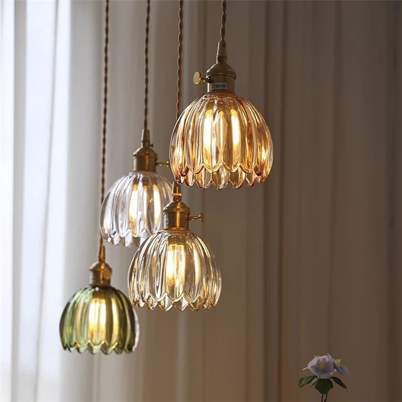 Diameter 12cm Tulip Glass Wall Lamp Blossoms Lampshade Lampshade Decor Living Room Bedroom DoorLamp Bedside Lights