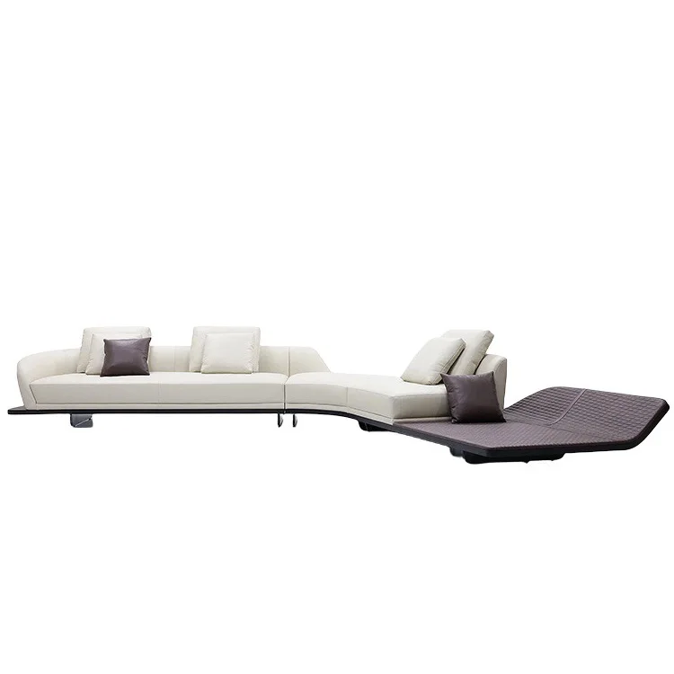 

Italian minimalist sofa with large curved corners