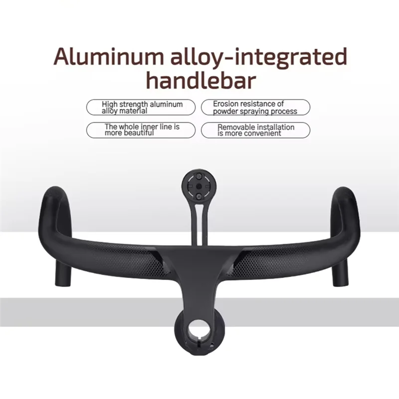-A25M مقود دراجة الطريق من الألومنيوم 23.8 مم متكامل 400 مم ملحقات ركوب الدراجات خفيفة الوزن