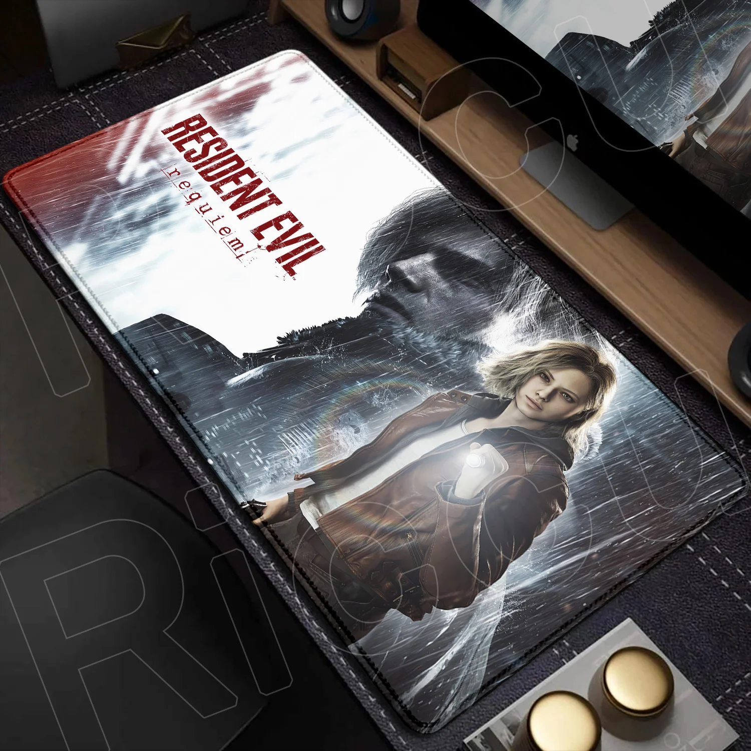 

HD Printing Computer Gamer Speed Mousepad New R-Resident Evil Requiem Rubber Lock Edge Deskmat XXL Non-slip Keyboard PC Mausepad