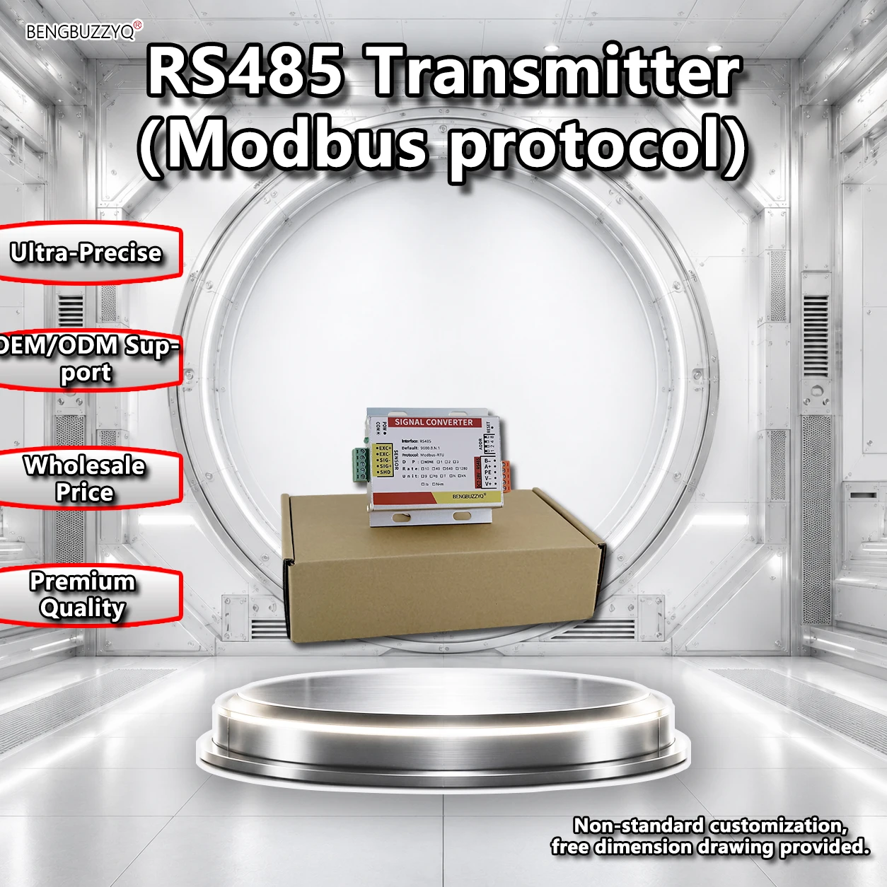 485 Digital Weighing Sensor Module, High Accuracy, 8x350Ω Sensors Supported, RS485 Interface, 1/500,000 Resolution