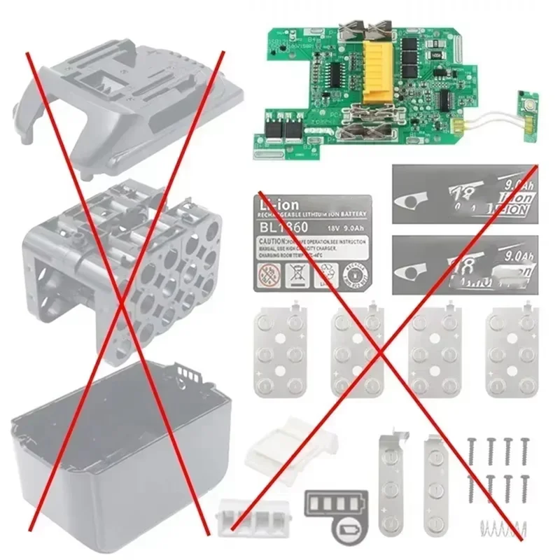 ABRS-BL1890 شحن مجلس لوحة دوائر كهربائية PCB ل 18 فولت بطارية ليثيوم لوحة دارات مطبوعة اللوحة الأم