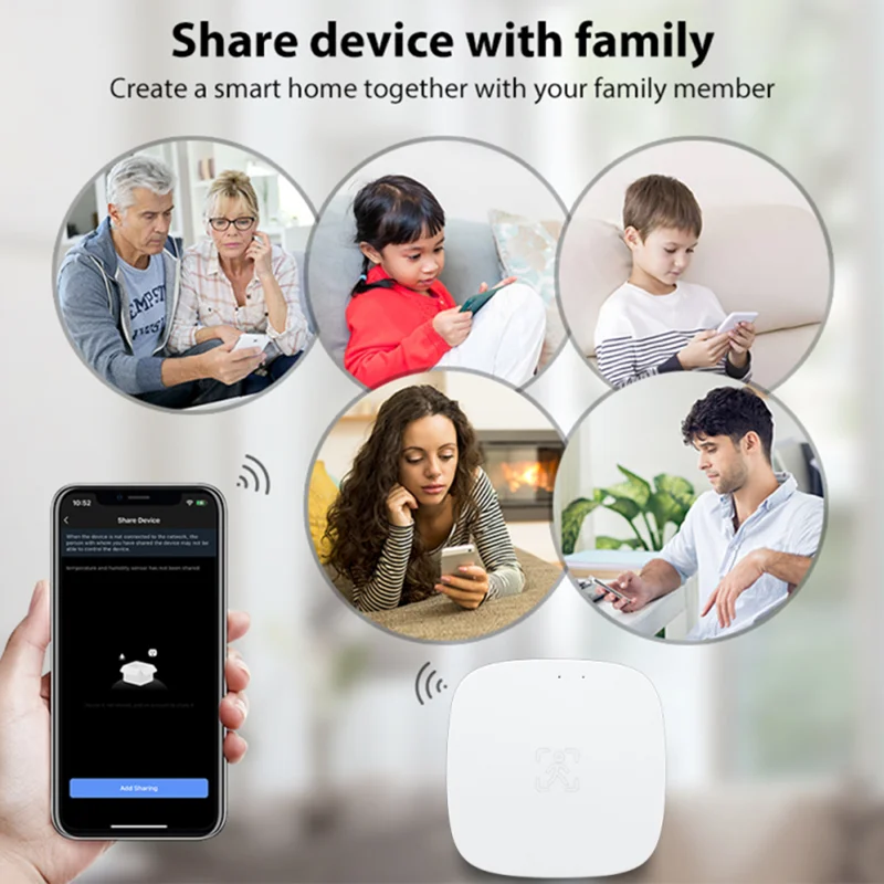 Tuya ZigBee Human Presence Motion Sensor Luminance Breath Detection  Body Motion PIR Sensor Breath Detection Google Home Alexa