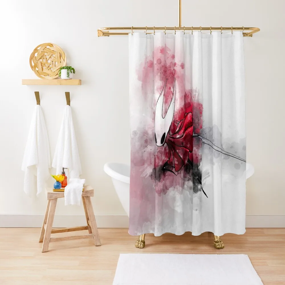

Hollow Knight Silksong - Hornet painting Shower Curtain Window Waterproof Shower And Anti-Mold Bathroom And Shower Curtain