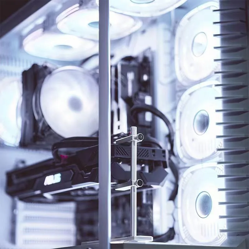 Aluminium Graphics Card Holder Fixed Fan Position Anti Deformation Adjustable Video Card Bracket PC Case Graphics Card Support