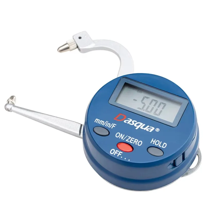 Hot Sale Dasqua 0-25mm Large LCD Display Digital Thickness Gauge Data Hold