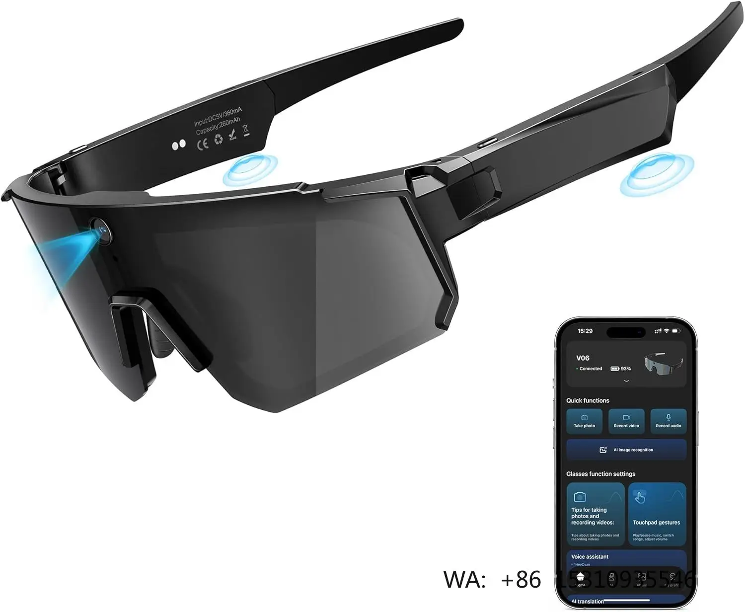 Trendy Anti UV Full Frame Glasses Custom Photochromic Outdoor Cycling Riding Eyewear