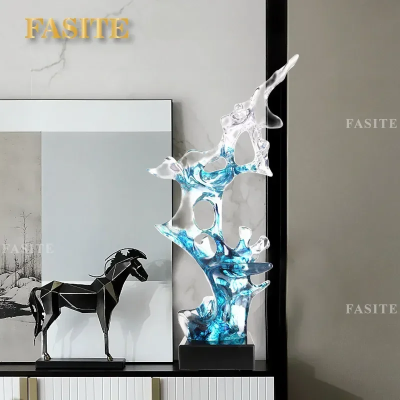 For New Chinese Style Modern Simple Living Room Entrance Ornament Home Decor Creative Housewarming Gift Office Decoration