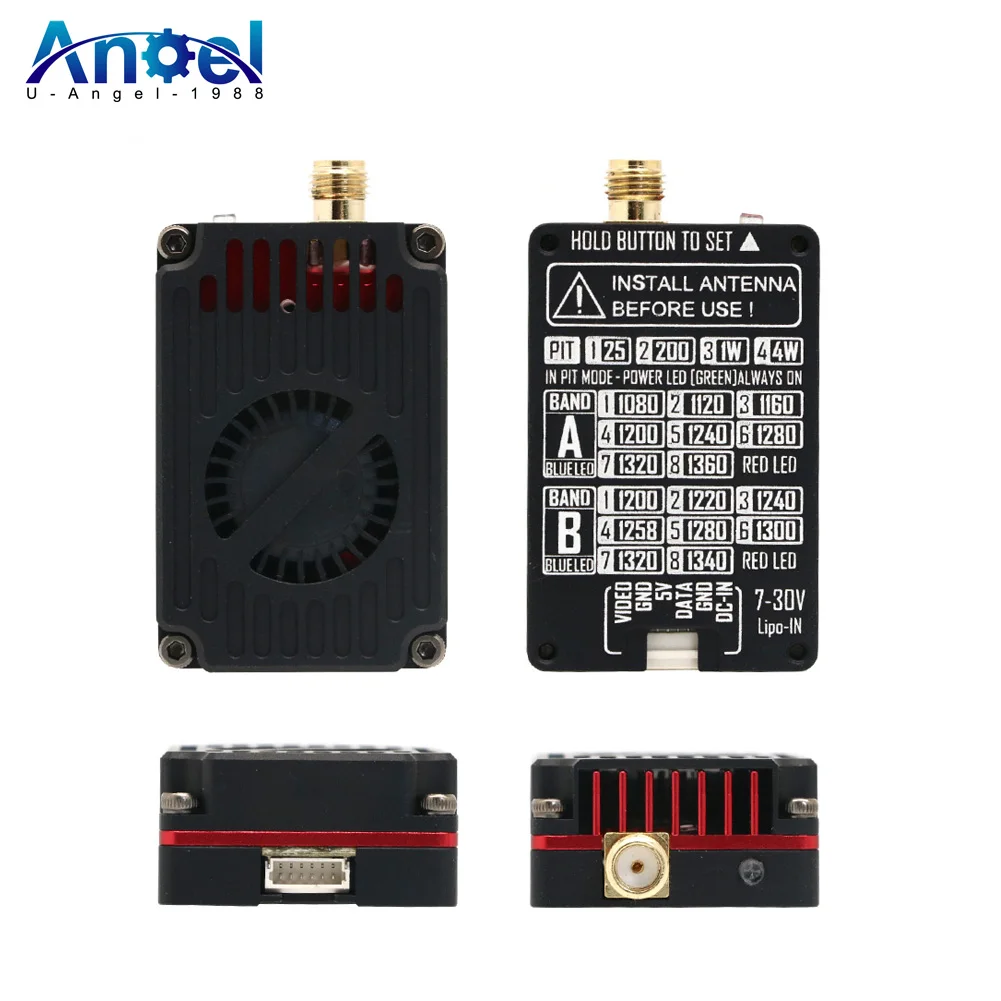 1.2G 1.3G 4W V2 VTX การส่งภาพ Switchable Video Transmitter โมดูลส่งสัญญาณสําหรับ RC FPV Drones Quadcopter รุ่นอะไหล่