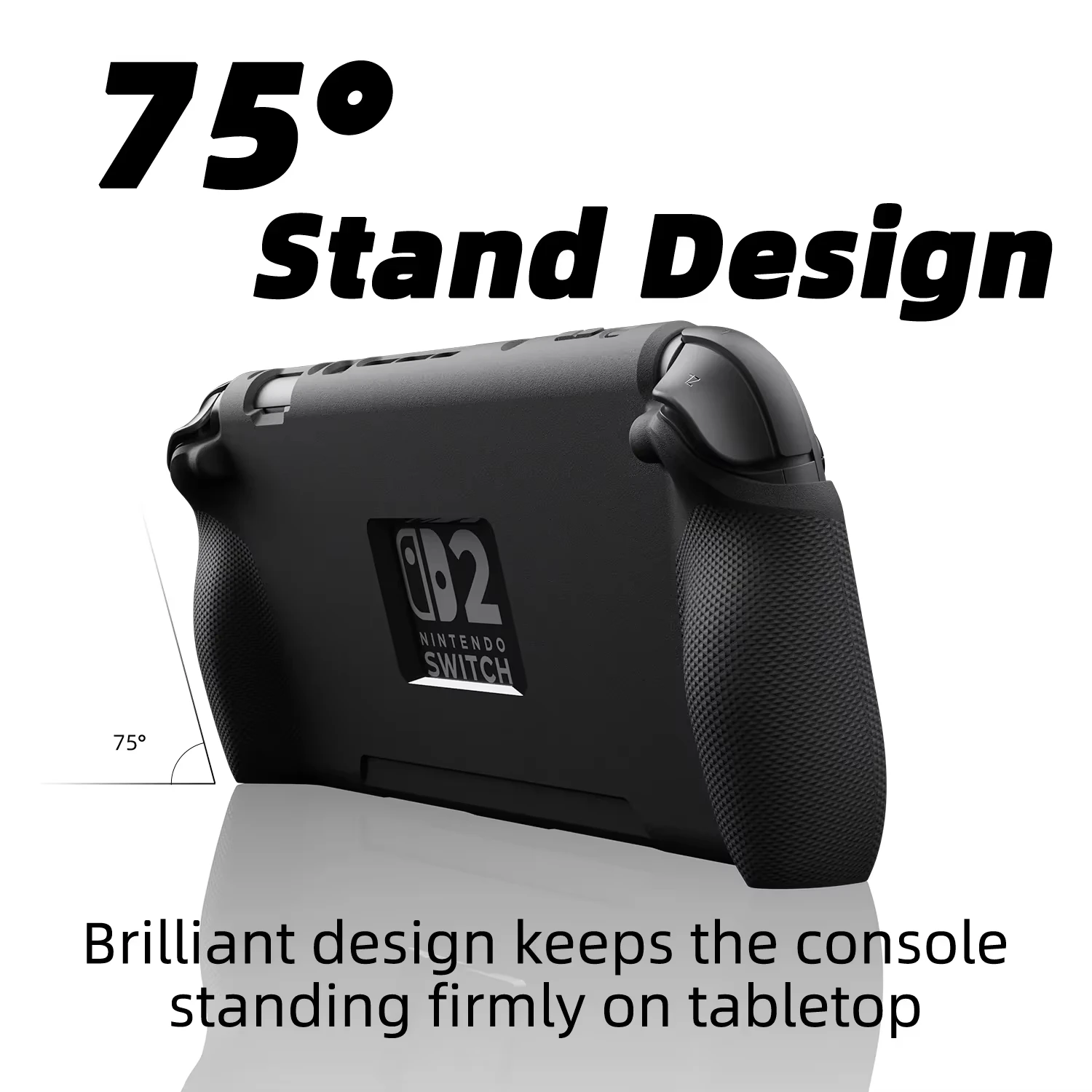 Savage Raven by Skull & Co. StandGrip + Front Cover for Nintendo Switch 2 Protective Case Standable Cover Soft Shell for NS2