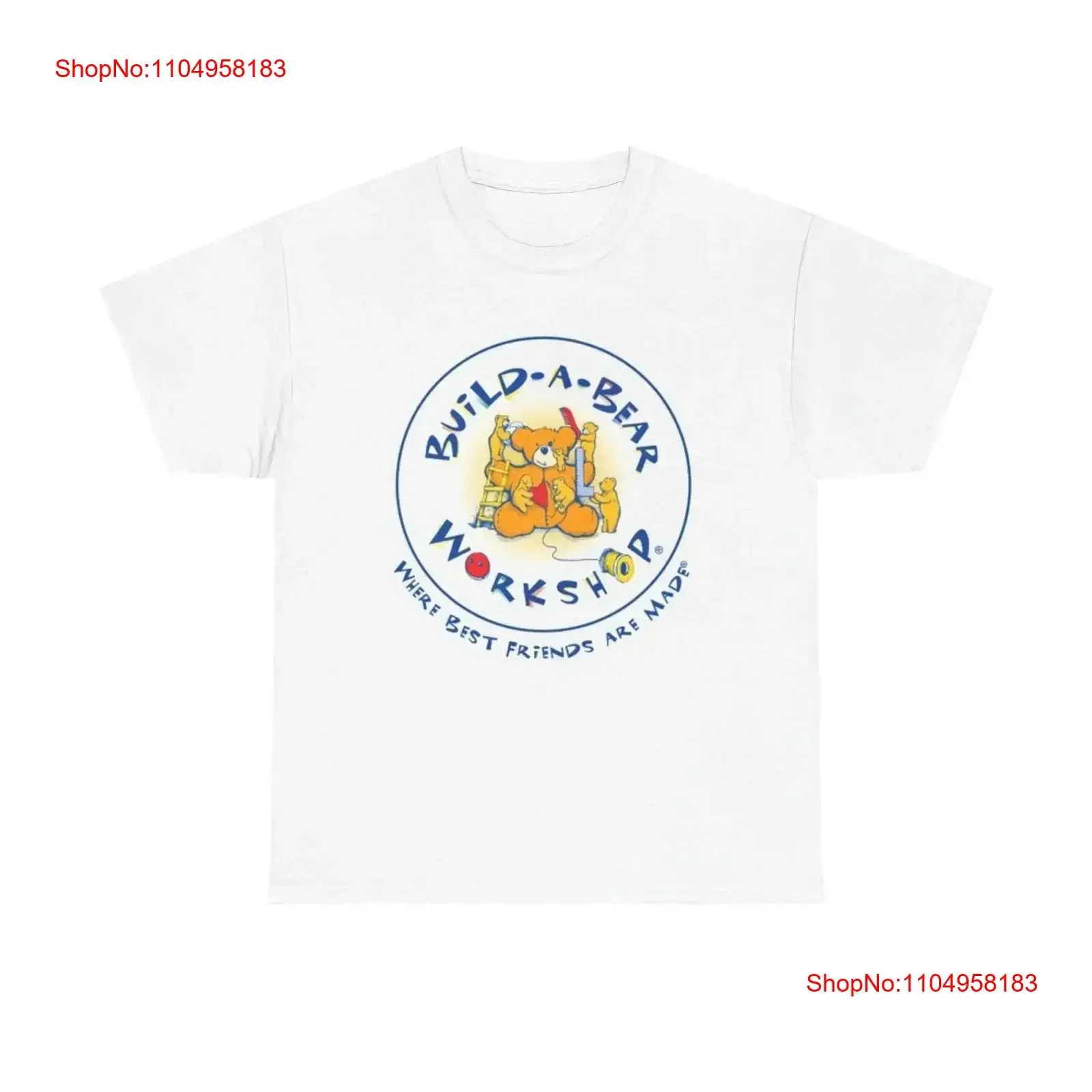 

Build A Bear T Shirt Vintage Vermont Merch Logo Toys Retro Heavy Cotton vintage Washed Slightly homme Stylish