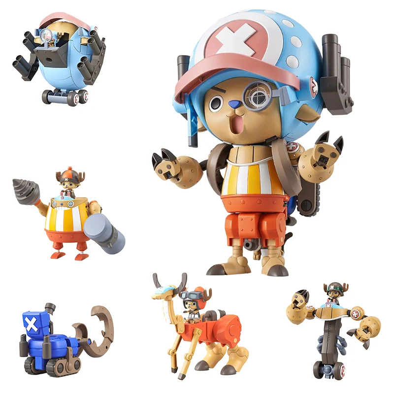 Original BANDAI One Piece Pirate King Chopper Super Mecha Robot Anime figura de acción juguetes de modelos coleccionables regalos