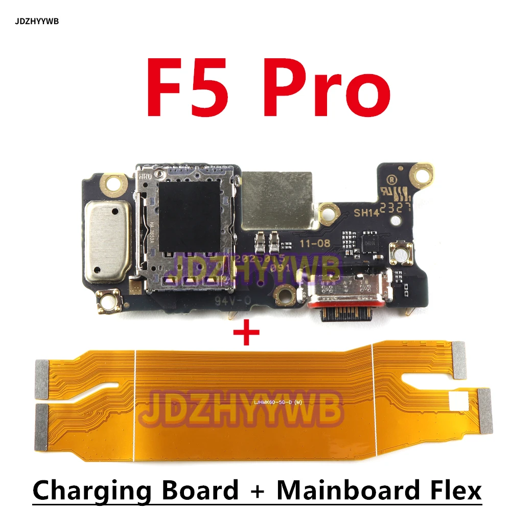 For Xiaomi POCO F5 Pro USB Charging Dock Type-C Port Quick / Fast Charging Flex Cable Board + LCD Mainboard Main Flex Cable