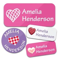 Pegatinas de nombre personalizadas 130 piezas - Etiquetas adhesivas personalizadas impermeables para ropa