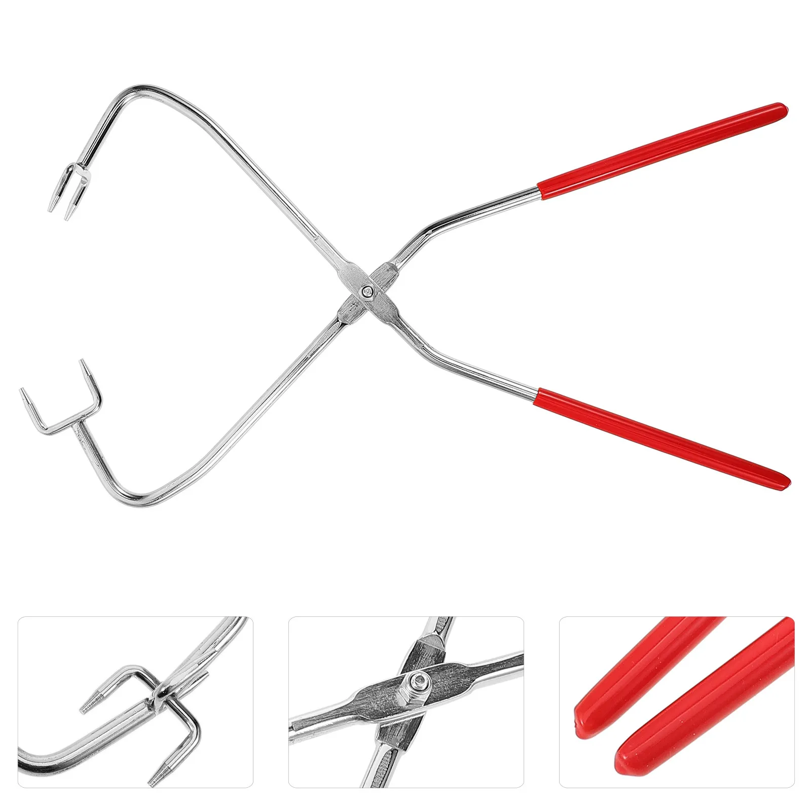 

Stainless Glazing Plier Reliable Ceramic Clamping Tool for Glaze Dipping Blowing and Clipping Clay Sculpting Tool