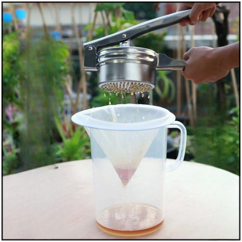 Mini Honey Presser SeparatorHoney Presser Mini Stainless Steel Honey Separator Portable Fruit Food Press