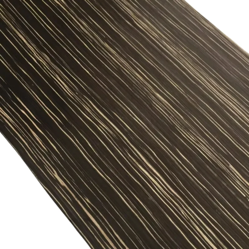 L: 2.5 เมตร W:58 ซม.T:0.25 มม.เทคโนโลยี Ebony ไม้ตกแต่งเฟอร์นิเจอร์ DIY ลําโพง (ด้านหลังผ้าไม่ทอ)