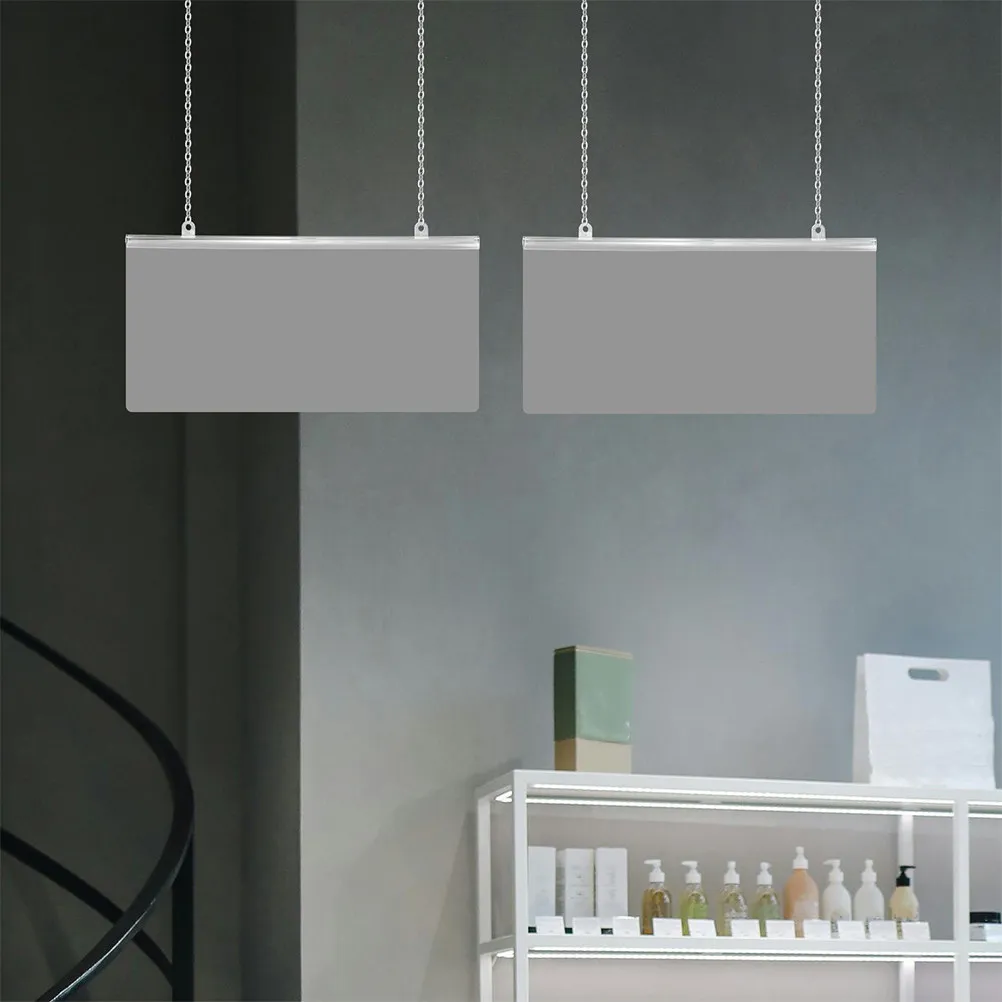 8Pcs PVC Poster Hanging Rods Stable Display Rail for Mall Supermarket Advertising Poster Mount Frame Holder Scroll Hanger Frame