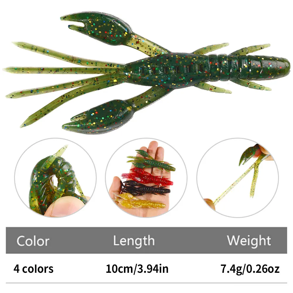 Senuelos blandos langosta camaron pesca marina continental - imagen 2