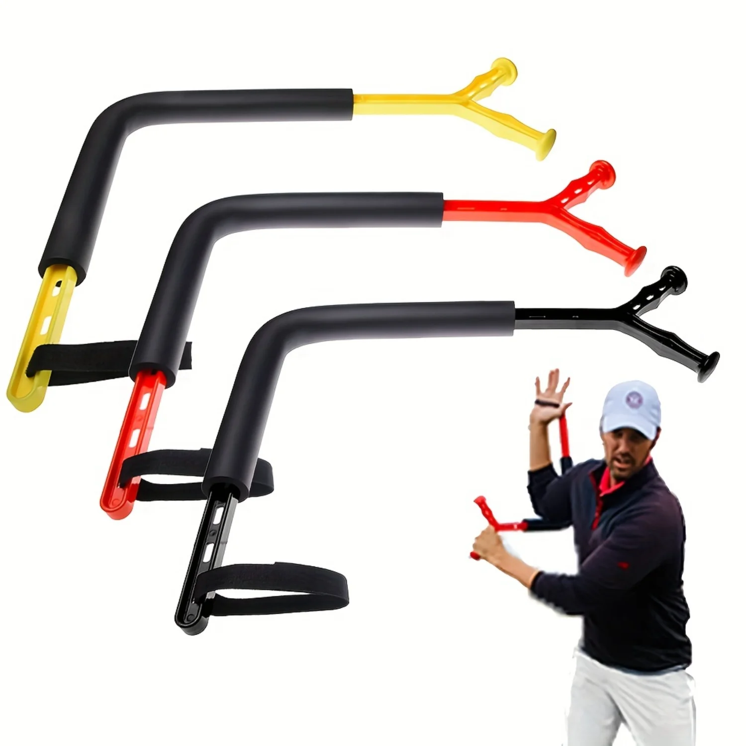 

New 1pc Golf Rotating Swing Trainer - Perfect Golf Swing Posture Tool for Beginners! Mallet putter headcover Golf tees Golf pad