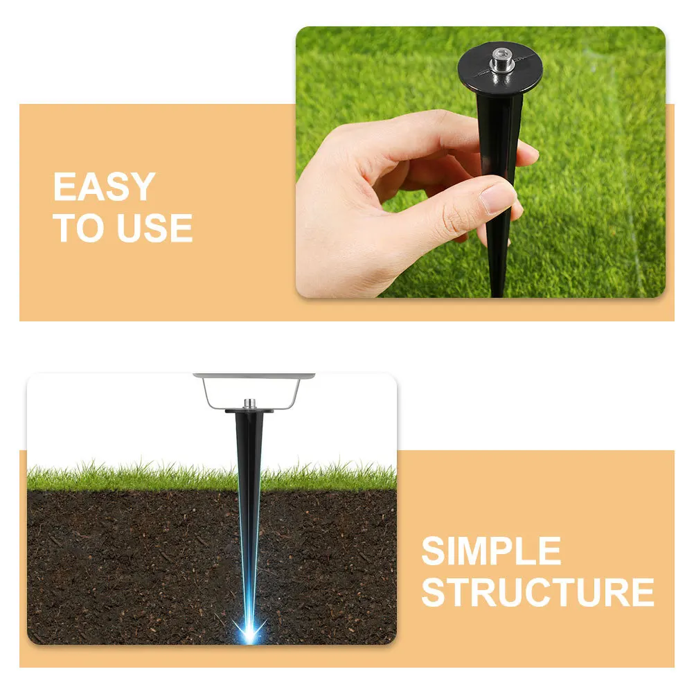 

6Pcs Durable PP Ground Stakes Solar Light Parts Replacement Garden Lamp Accessories Simple Design Long Lasting Rustproof