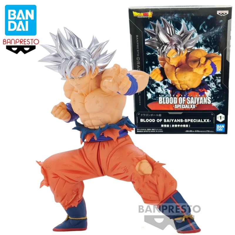 In Stock Bandai BANPRESTO Blood of Saiyans Dragon Ball Son Goku Anime Action Figure Toy Gift Model Collection Hobby