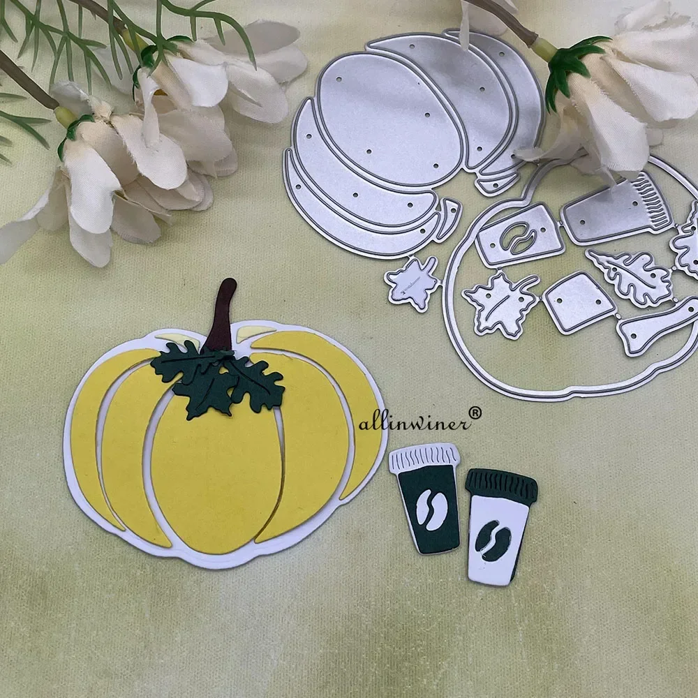 

Металлические вырубные шаблоны для декоративной вырезки в форме тыквы, для скрапбукинга, тиснения и рукоделия