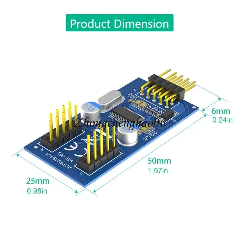 Płyty główne USB2.0 9 PIN NOPER 1 do 2 Hubs Hubs Converters 601F