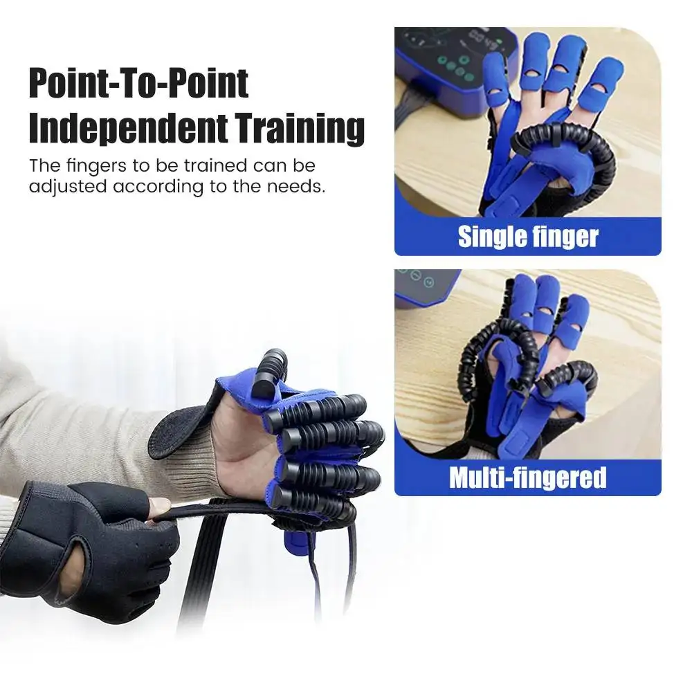 Hand Function Rehabilitation Robot Gloves Hemiplegia Cerebral Infarction Hand Training Physiotherapy Glove Finger Exerciser