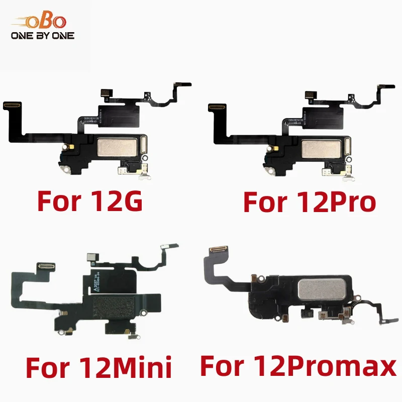 Top Ear Earpiece Speaker Sensor Flex cable For iPhone X XR XS 11 12 PRO MAX MINI Proximity Sensor Sound Speaker Face ID Parts