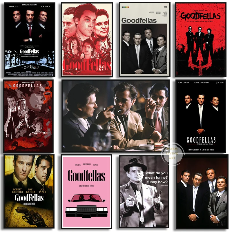 Goodfellas Movie Poster Classic Gangsters Godfather AL PACINO Canvas Painting Prints Art Wall Pictures Living Room Home Decor