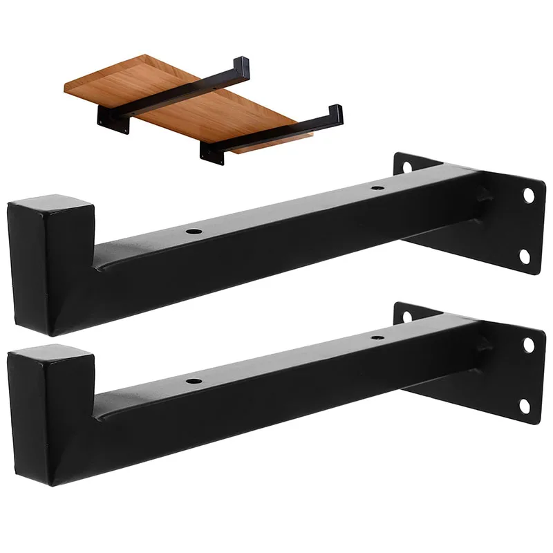 

2 Pcs Wall Bracket Shelf Brackets for DIY Floating Support Kitchen Wall-mounted Dining Room Shelves Iron Floating Iron Sturdy
