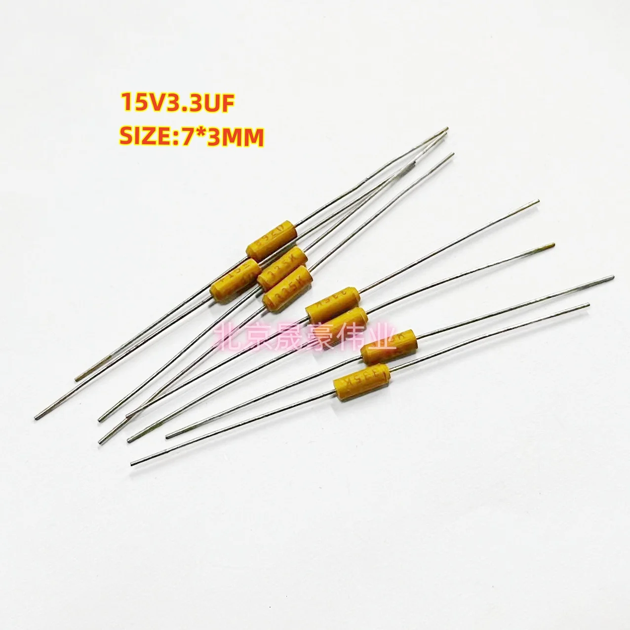 10 Buah 6V3.3UF 10V3.3UF 15V 3.3UF25V 335K Kapasitor Tantalum Aksial T32 3.3UF/6V/10V 3.3UF/25V 15V3.3UF