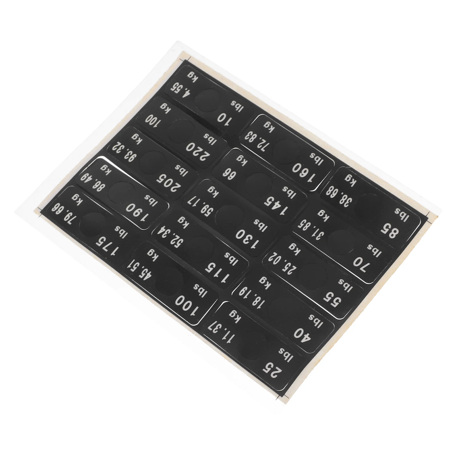 Gym Weight Stickers Easy Apply Remove Label Weight Block Tracking Progress Sticker Sheets Labeling Equipment Accessories