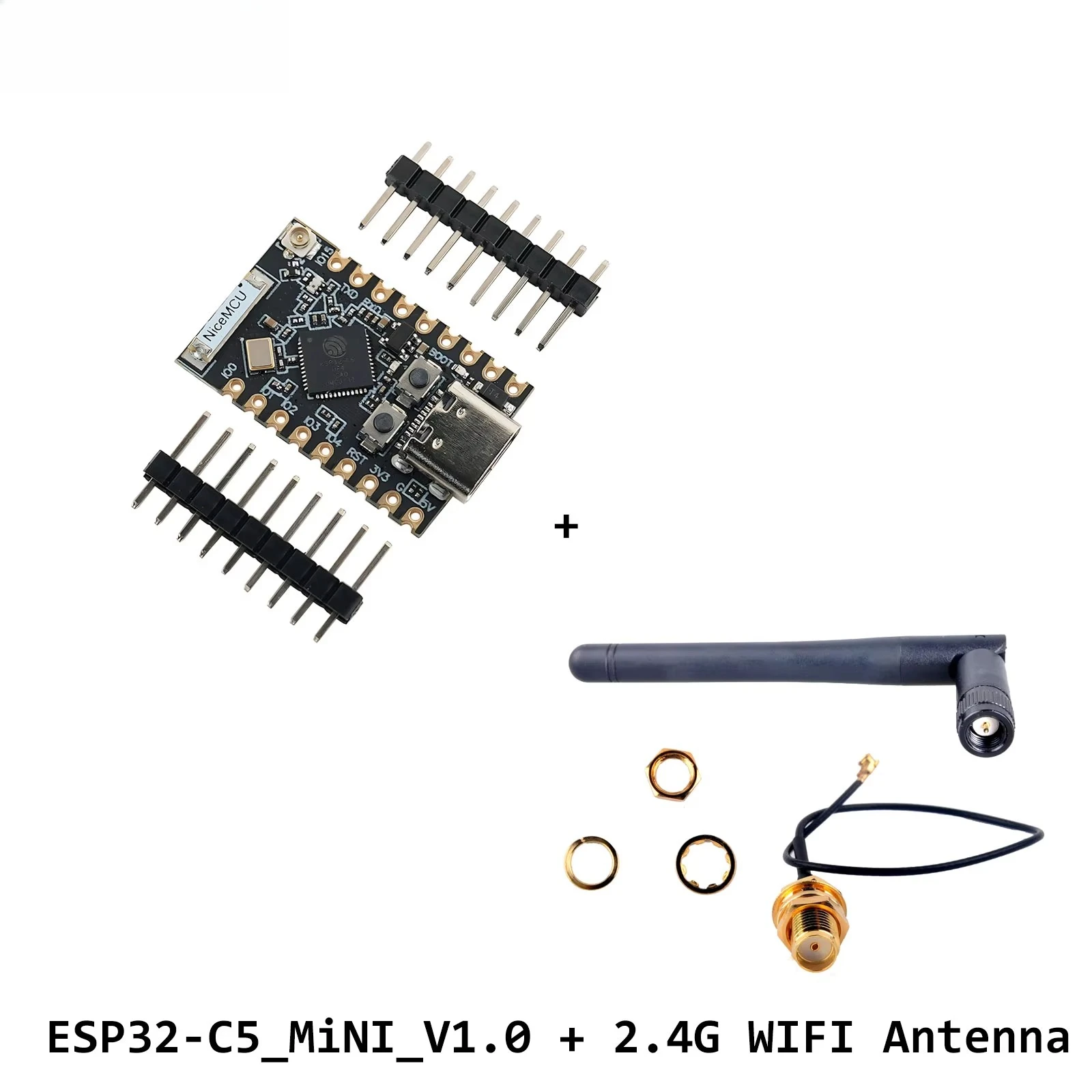 ESP32-C5 Super Mini Development Board with 2.4G 5.8G External WIFI Antenna for Arduino IoT ESP-IDE
