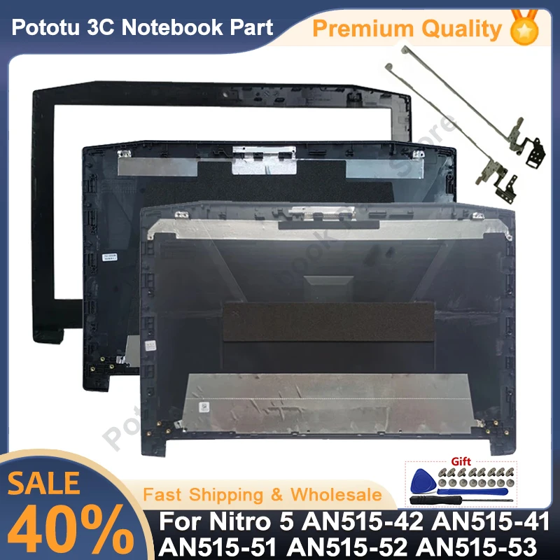 

NEW For Nitro 5 AN515-42 AN515-41 AN515-51 AN515-52 AN515-53 Laptop Rear Lid Top Case LCD Back Cover/Front Bezel/Hinges Black