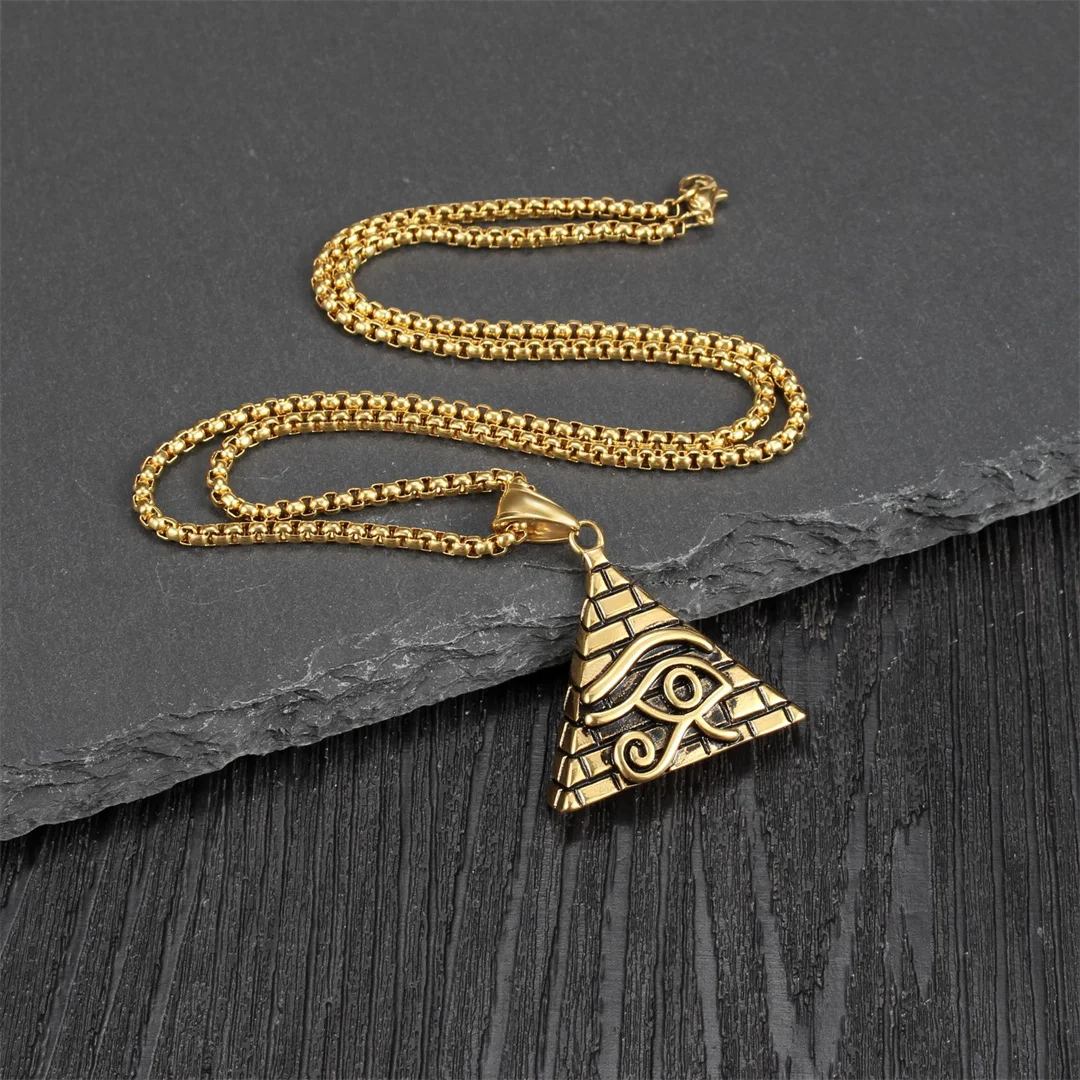 Colgante de Pirámide con Ojo d - Men Fashion Egypt reseña y precio