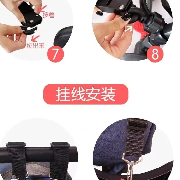 لوحة الأخوة لعربة الأطفال العالمية: دواسة التوائم، لوحة واقفة، ومقطورة #5