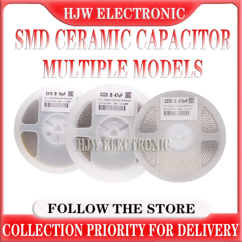 4000Pcs 0603 SMD ceramic capacitors 10pF 100uF 100pF 1nF 10nF 15nF 100nF 0.1uF 1uF 2.2uF 4.7uF 10uF 47uF Various models