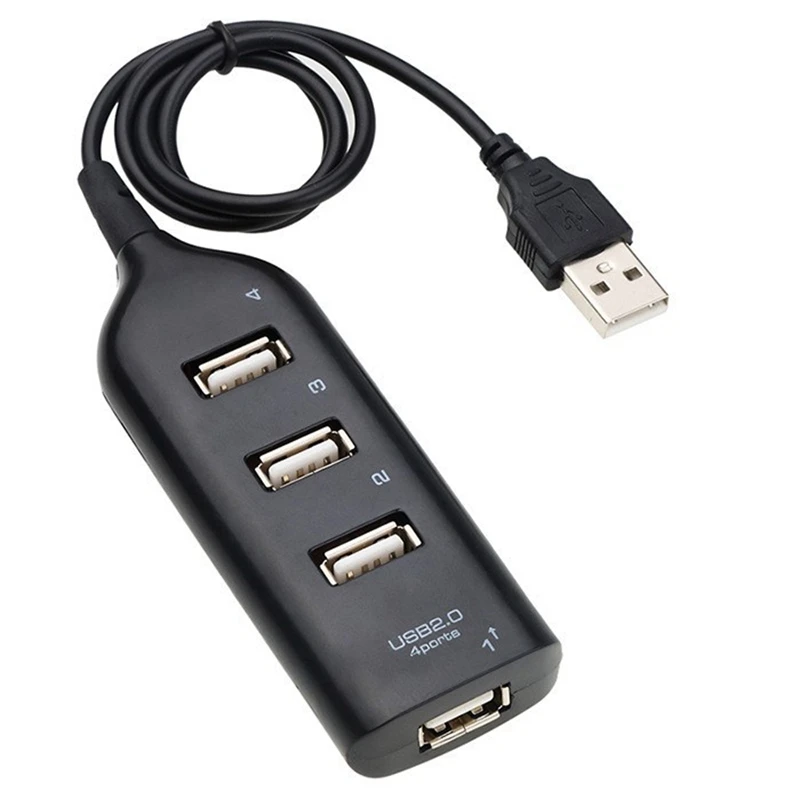 USB Hub 2.0 Multi-USB High Speed Hub Splitter 4-Port USB Hub Adapter For Laptop Receiver Computer Accessories