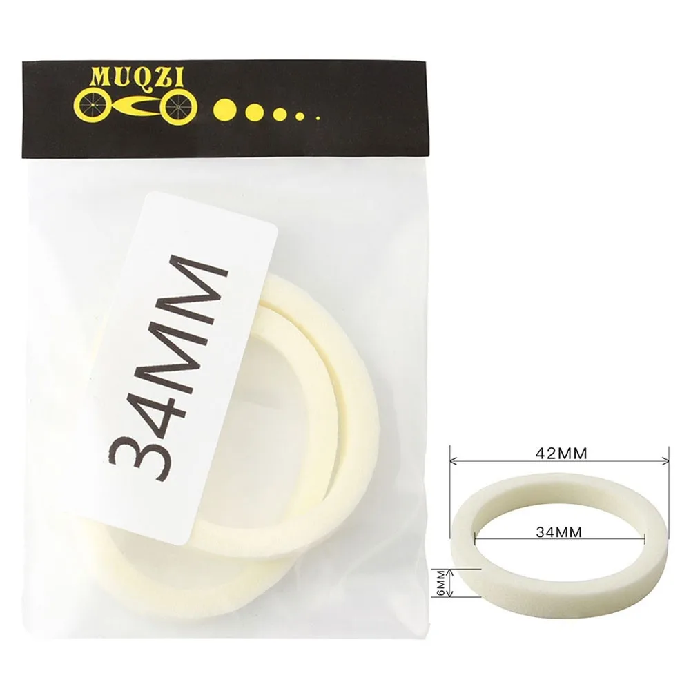 2Pcs Bike Bicycle Forks Sponge Foam Rings Oil Seal Dust Seal For RockShox- Magura- 30mm/32mm/34mm/35mm/36mm/38mm/40mm