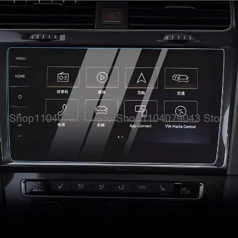 واقي شاشة من الزجاج المقسى لسيارة فولكس فاجن جولف 7 7.5/facelift 2018-2020 9.2 بوصة أداة ملاحة GPS للسيارة 12.3 بوصة
