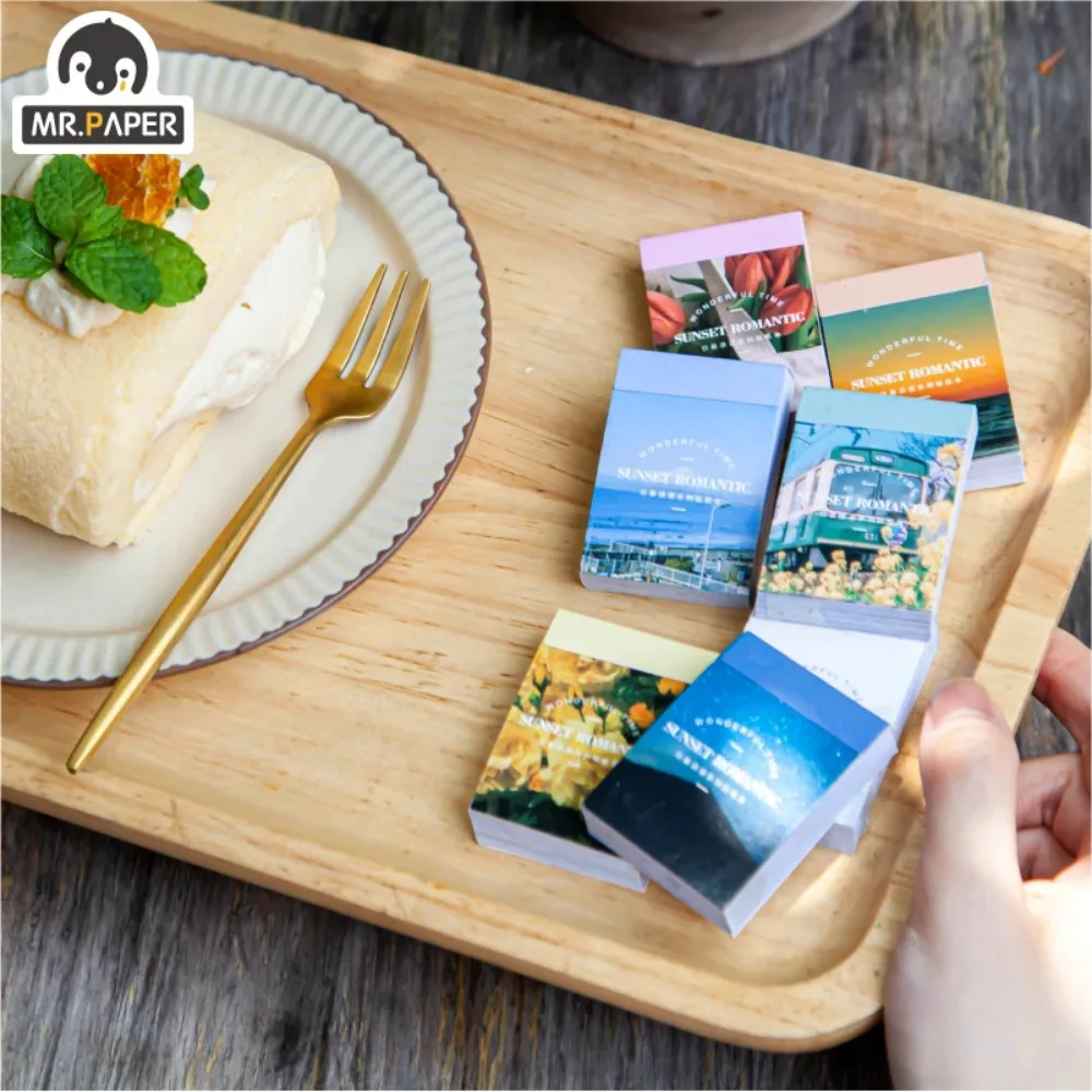 Mr. Kağıt 8 tasarım Ins tarzı DIY malzeme çerçeve Sticker japon romantik serisi yaratıcı Mini cep dekorasyon çıkartması