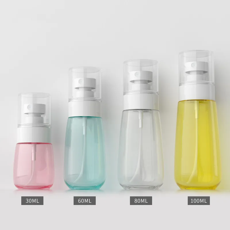 

30/60/80/100ml Refillable Bottle Transparent Plastic Perfume Atomizer Mini Empty Spray Bottle Portable Travel Accessories