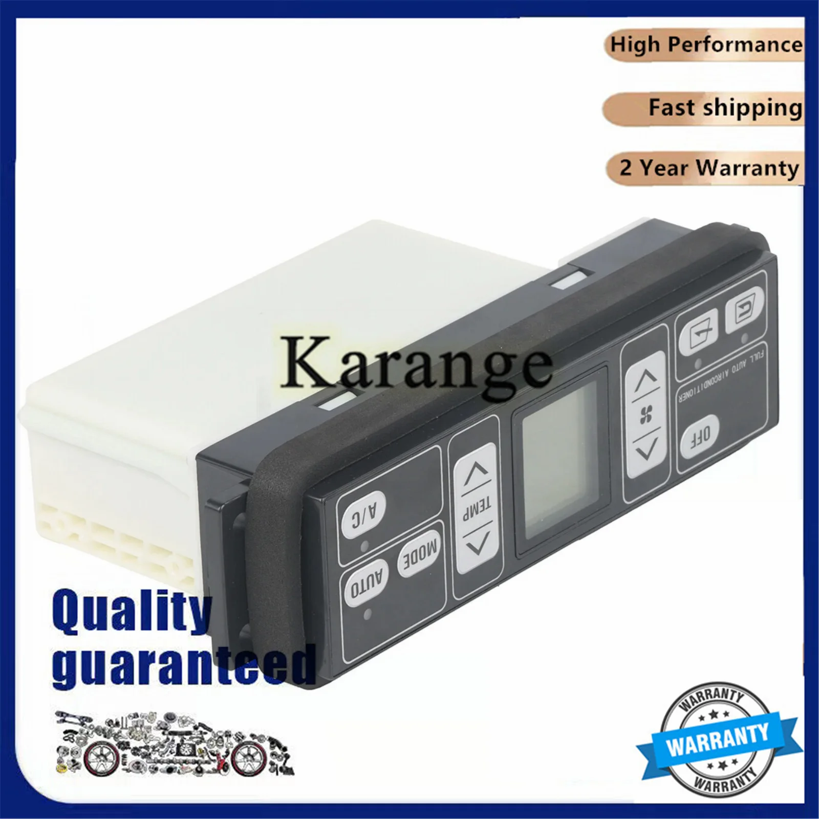 Air Conditioner Control Panel 20Y-979-7630 146570-2510 237040-0021 for Komatsu PC200-7 PC220-7 Excavator Parts