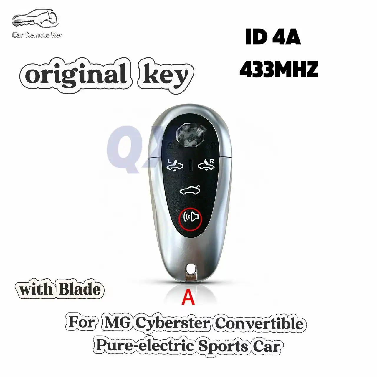 Original intelligent remote control key applicable to MG Cyberster Convertible Pure‑electric Sports Car