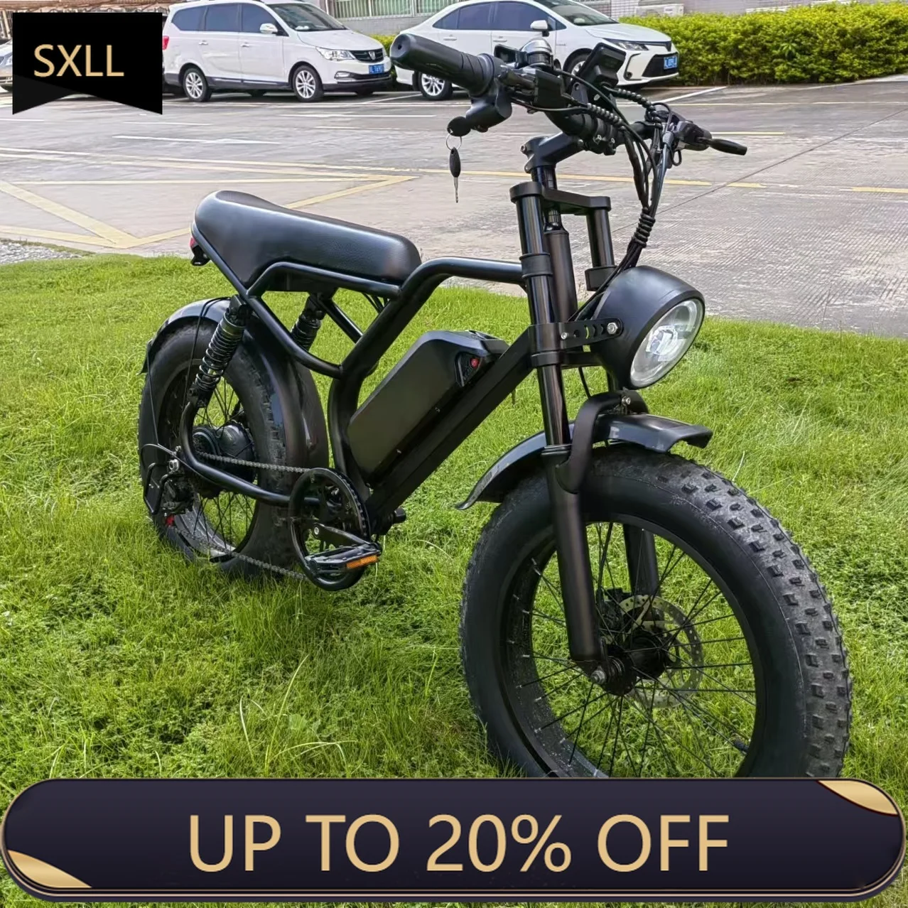 

SXLL Electric bicycle Long-range High power 1200w 48v 20 inches 20ah adult fat tire