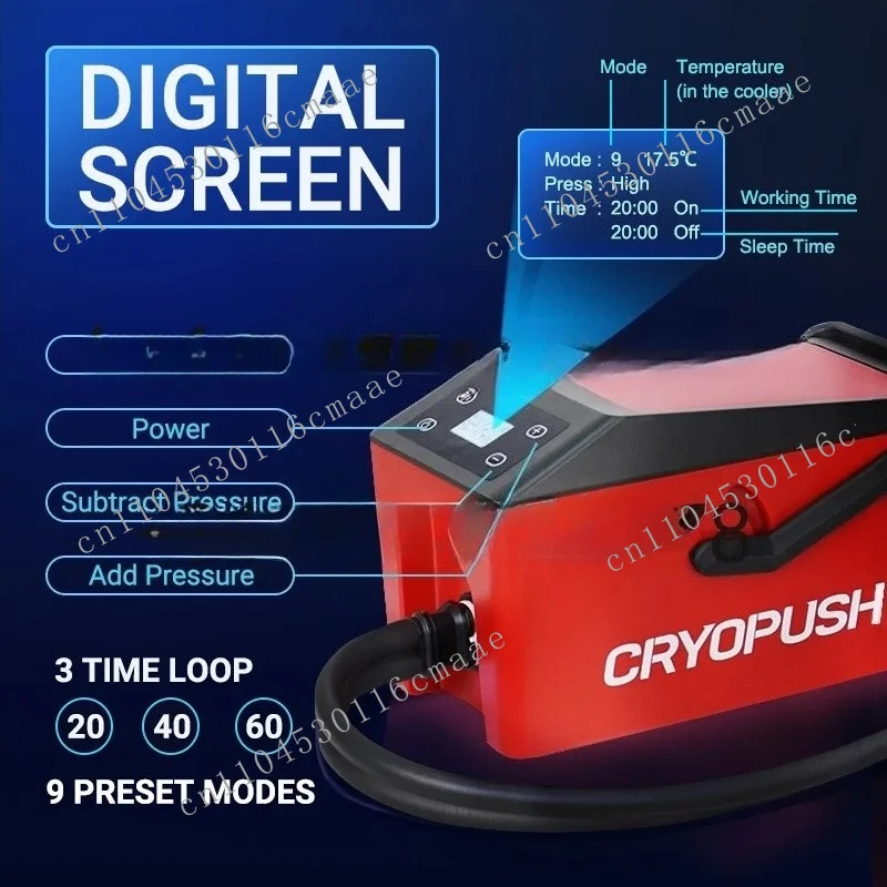CRYOPUSH Knee Cryo Recovery Cold Compression Therapy Machine Pain & Swelling Relief Physiotherapy System